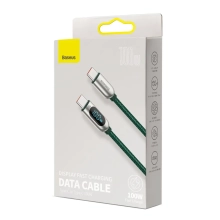 Купить Кабель Baseus Display USB-C - USB-C 100W 1m Green (CATSK-B06) - фото 6