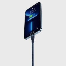 Купити Кабель Baseus Flash USB-C - MicroUSB+Lightning+USB-C 100W 1.5m Blue (CASS030203) - фото 9