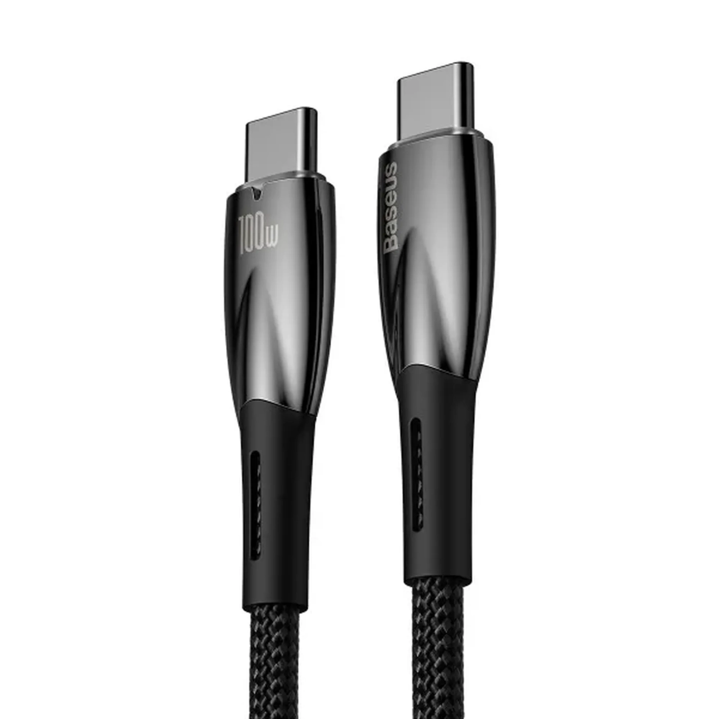 Купить Кабель Baseus Glimmer USB-C - USB-C 100W 1m Black (CADH000701) - фото 2