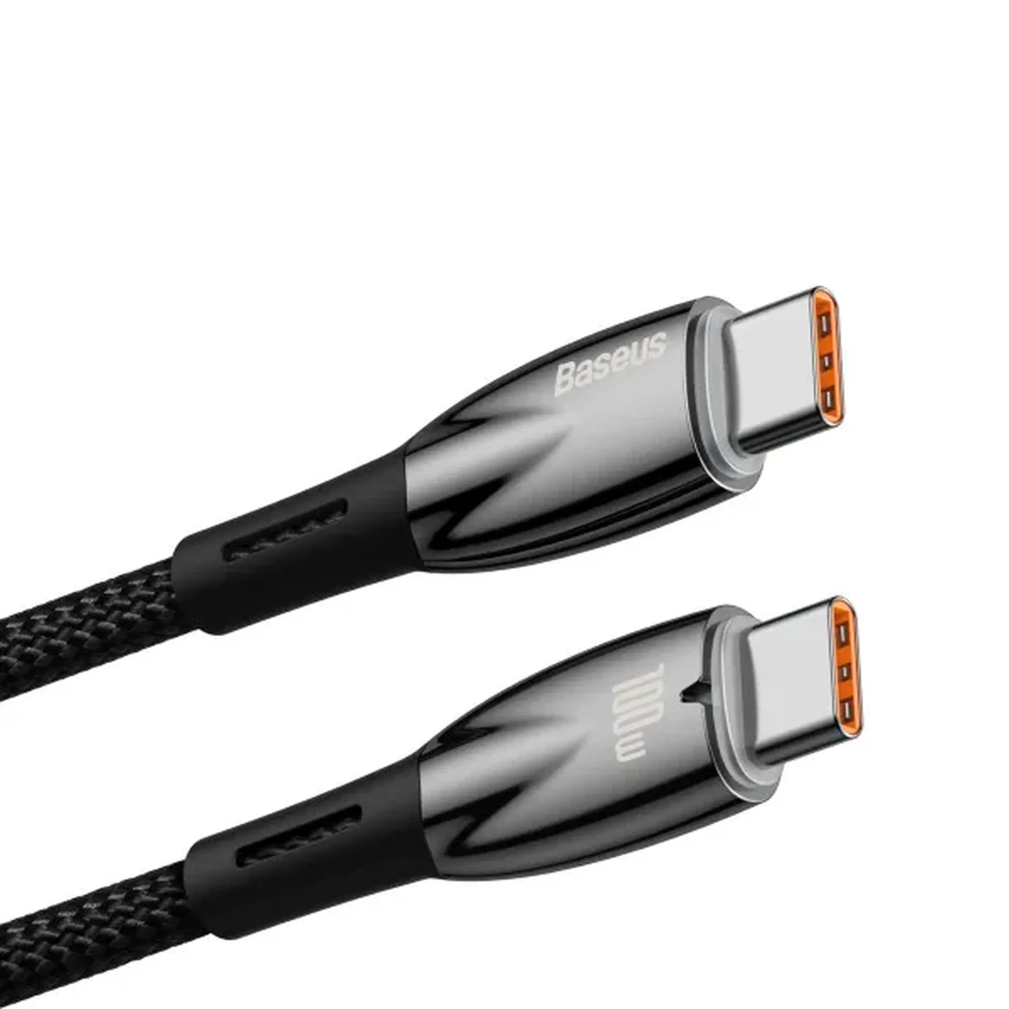 Купить Кабель Baseus Glimmer USB-C - USB-C 100W 1m Black (CADH000701) - фото 3