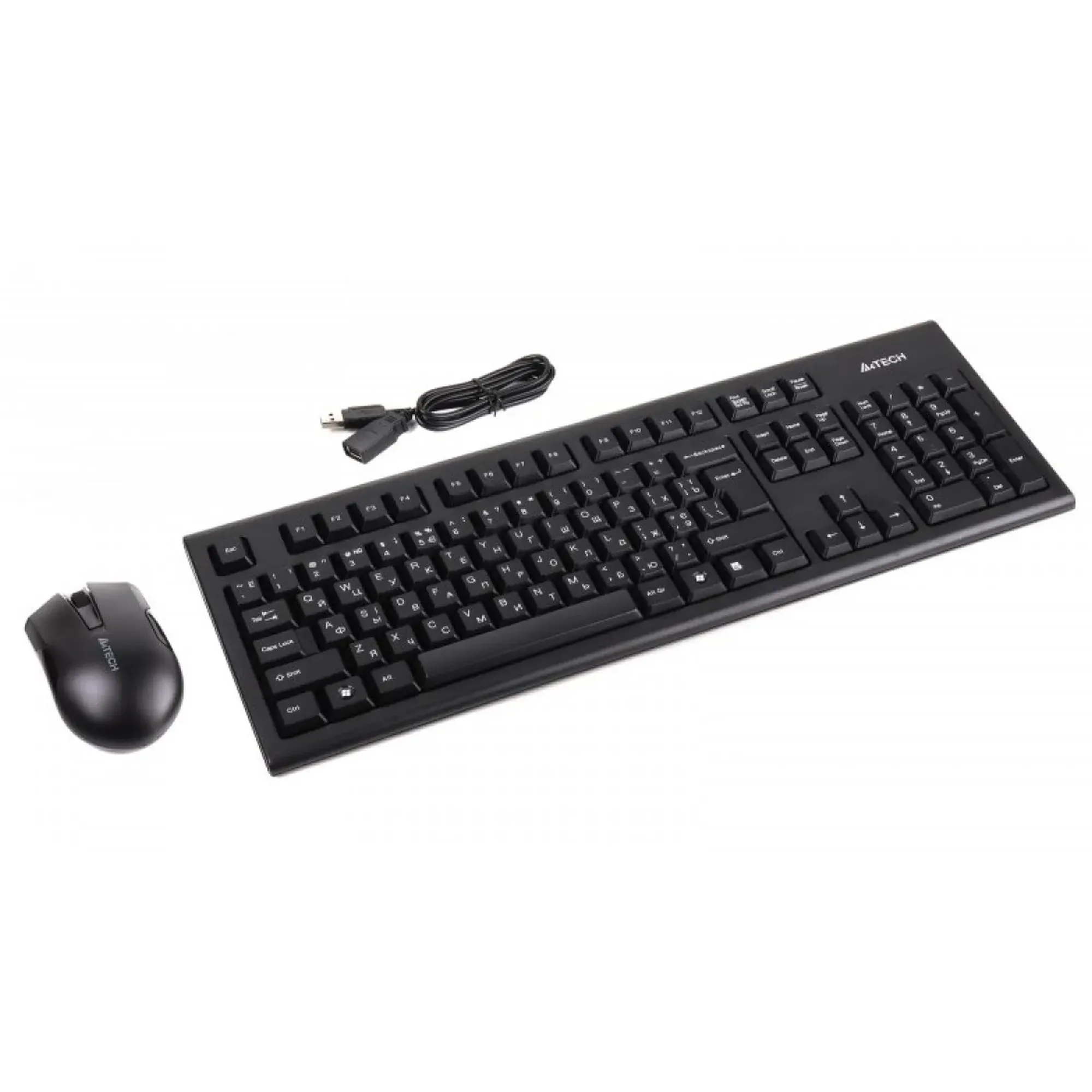 Купити Комплект клавіатура і мишка A4Tech 3000N Black (4711421904940) - фото 1