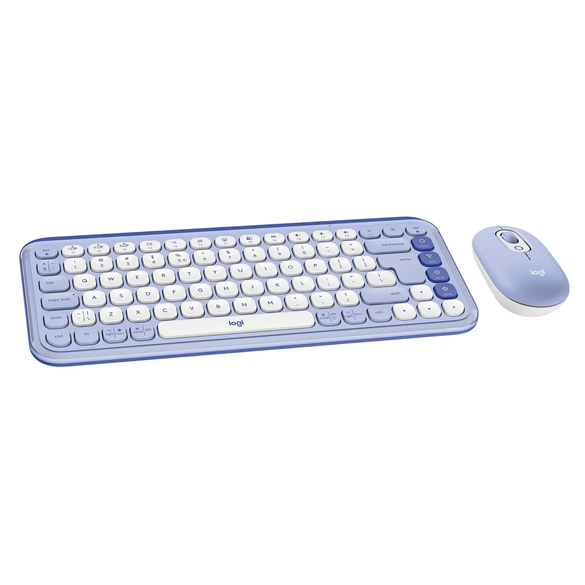 Купить Комплект клавиатура и мышь Logitech POP Icon Combo Bluetooth UA Lilac (920-013078) - фото 1