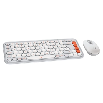 Купить Комплект клавиатура и мышь Logitech POP Icon Combo Bluetooth UA Off-White (920-013141) - фото 1