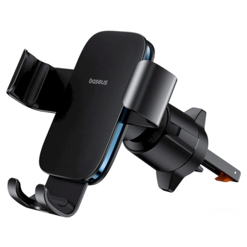 Купити Автомобільний тримач Baseus Metal Age 3 Gravity Car Mount Air Vent Version Cluster Black (C40467600111-00) - фото 1