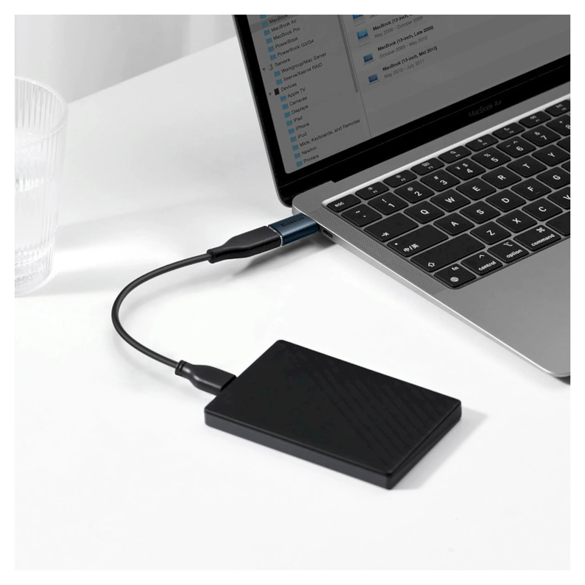 Купить Адаптер Baseus Ingenuity Series Mini OTG USB-C to USB-A 3.1 Blue (ZJJQ000003) - фото 7