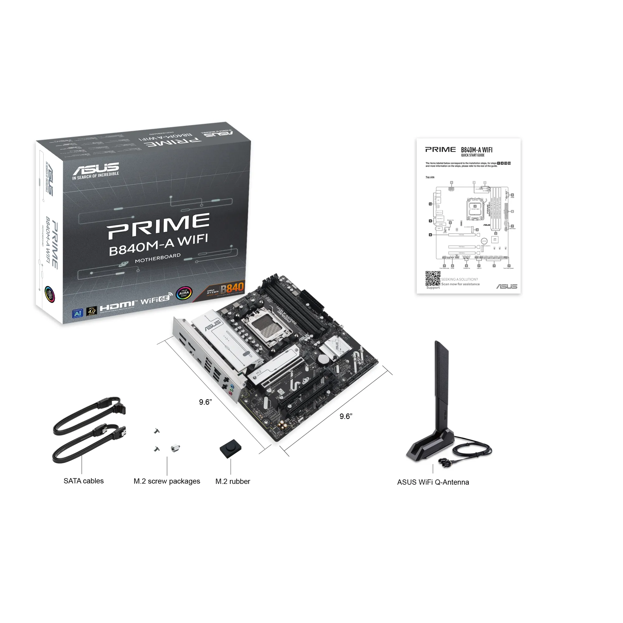 Купити Материнська плата Asus PRIME B840M-A WIFI - фото 7