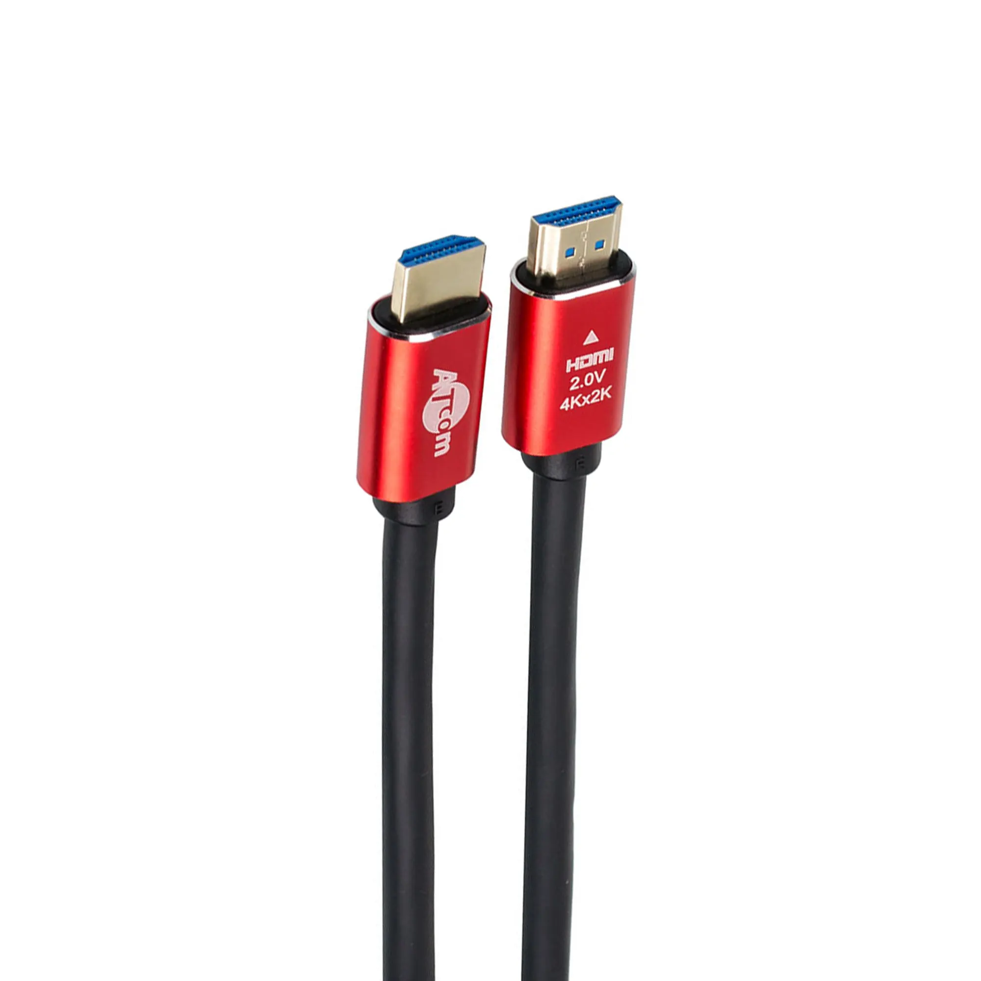Купити Кабель ATcom HDMI-HDMI Red/Gold, пакет, 10 м, VER 2 (24910) - фото 1
