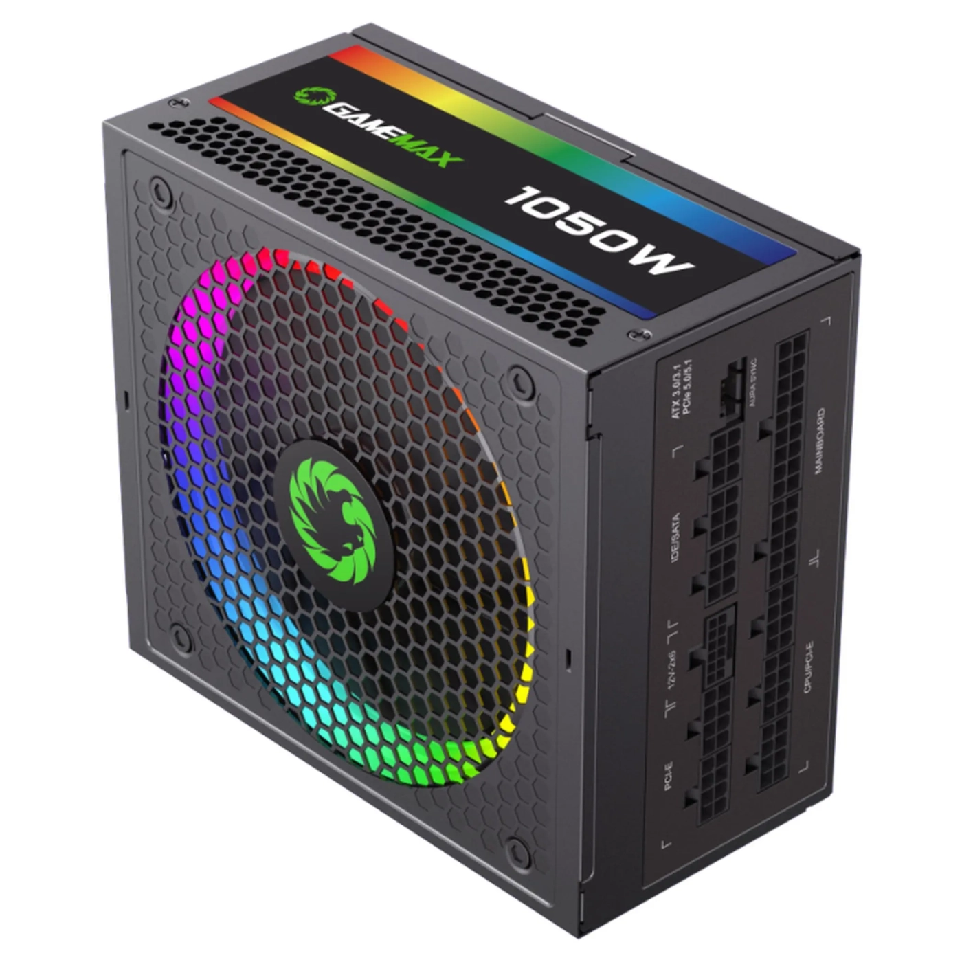 Купить Блок питания Gamemax RGB1050 PRO (ATX3.0/3.1 PCI5.0/5.1) 1050W 80+ Gold - фото 1