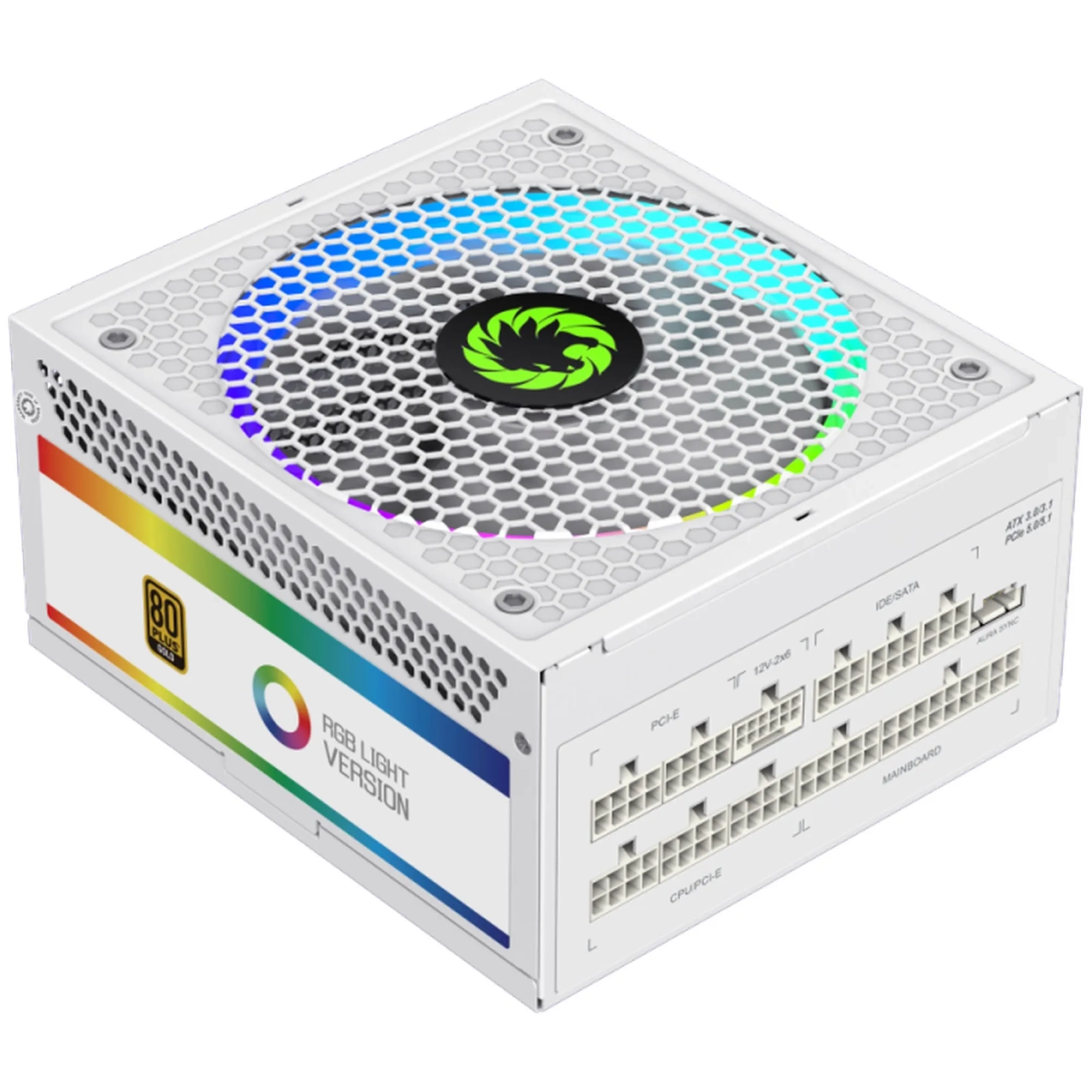Купить Блок питания Gamemax RGB1050 PRO WH (ATX3.0/3.1 PCI5.0/5.1) 1050W 80+ Gold - фото 3
