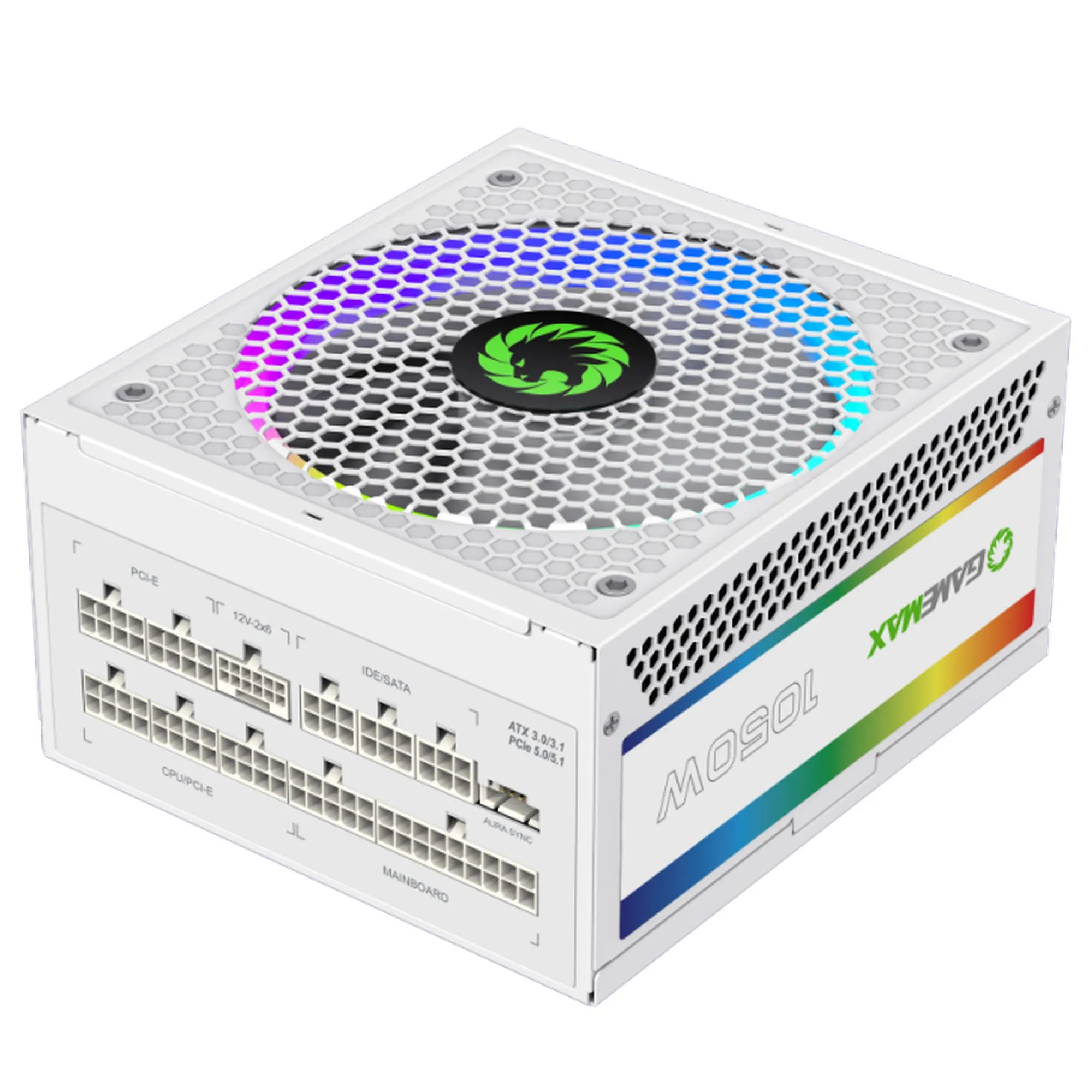 Купить Блок питания Gamemax RGB1050 PRO WH (ATX3.0/3.1 PCI5.0/5.1) 1050W 80+ Gold - фото 6