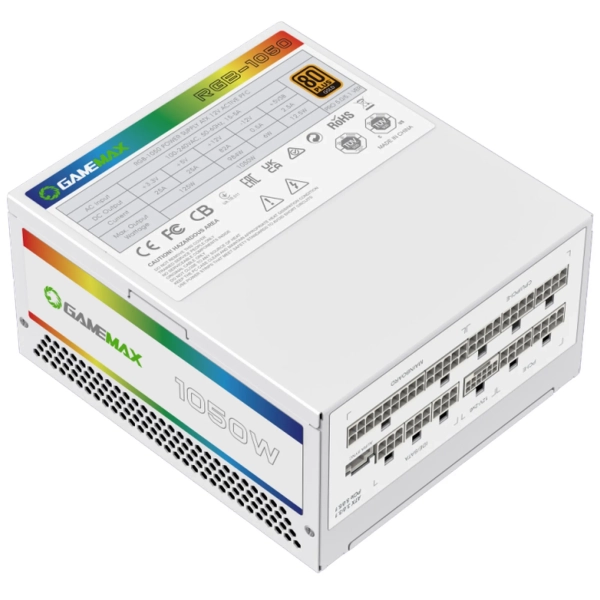 Купить Блок питания Gamemax RGB1050 PRO WH (ATX3.0/3.1 PCI5.0/5.1) 1050W 80+ Gold - фото 10