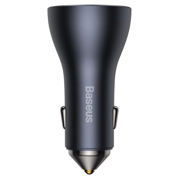 Купить АЗП Baseus Golden Contactor Pro Triple Fast Charger Car Charger 65W U+C+C Dark Gray (CGJP010013) - фото 2