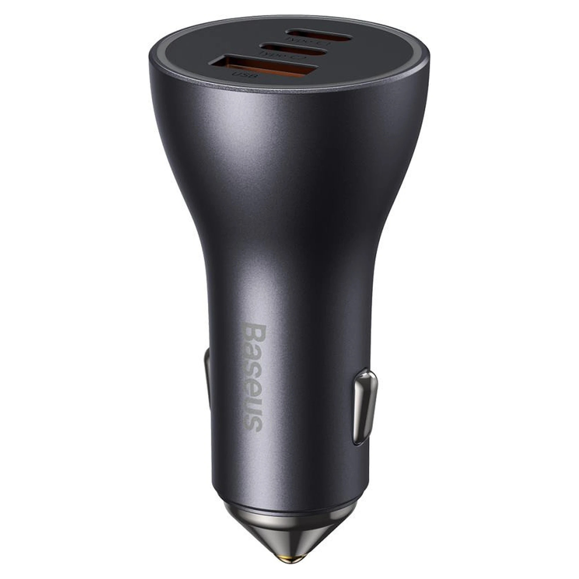 Купить АЗП Baseus Golden Contactor Pro Triple Fast Charger Car Charger 65W U+C+C Dark Gray (CGJP010013) - фото 3
