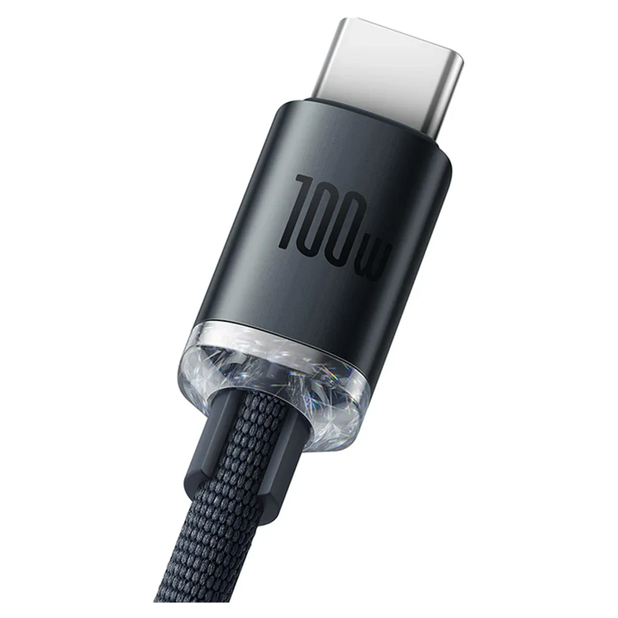 Купити Кабель CW-FXP Baseus Crystal Shine Series Fast Charging Data Cable USB to Type-C 100W 2m Black - фото 2