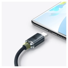 Купити Кабель CW-FXP Baseus Crystal Shine Series Fast Charging Data Cable USB to Type-C 100W 2m Black - фото 3