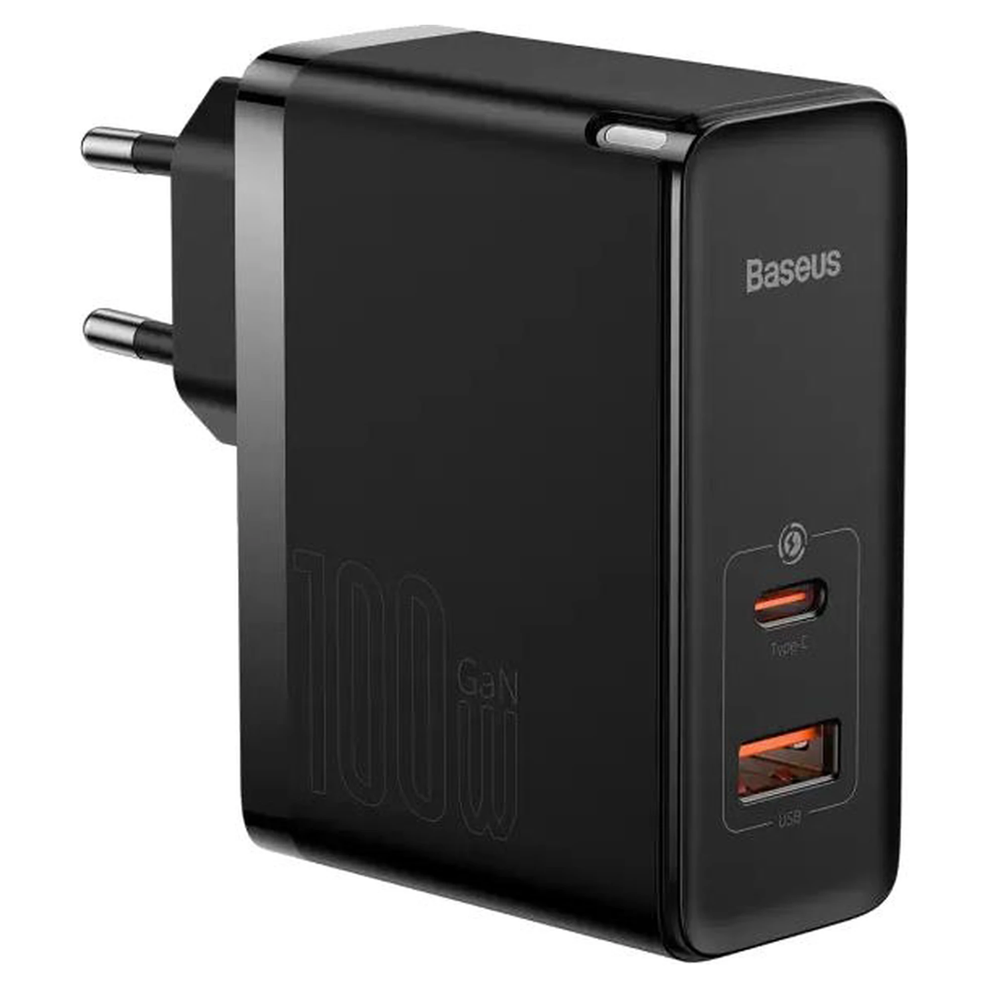 Купить Зарядное устройство Baseus GaN3 Pro Fast Charger C+U 100W Black (CCGP090201) - фото 1