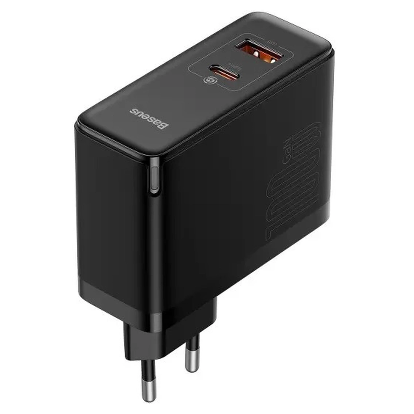 Купить Зарядное устройство Baseus GaN3 Pro Fast Charger C+U 100W Black (CCGP090201) - фото 2