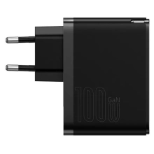 Купить Зарядное устройство Baseus GaN3 Pro Fast Charger C+U 100W Black (CCGP090201) - фото 3