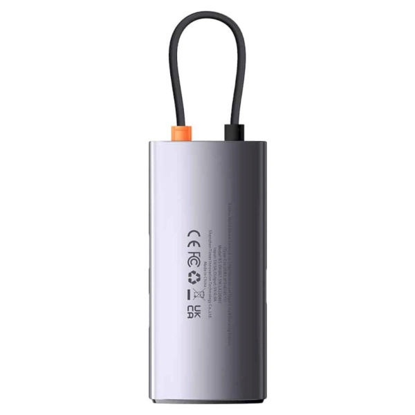Купити Хаб Baseus Metal Gleam 4in1 USB-C (3xUSB-A+RJ45) Gray (WKWG070113) - фото 3
