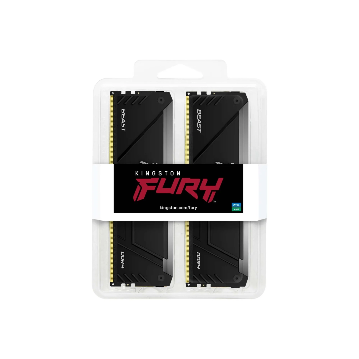 Купити Модуль пам'яті Kingston FURY Beast Black RGB DDR4-2666 32GB (2x16GB) (KF426C16BB12AK2/32) - фото 3
