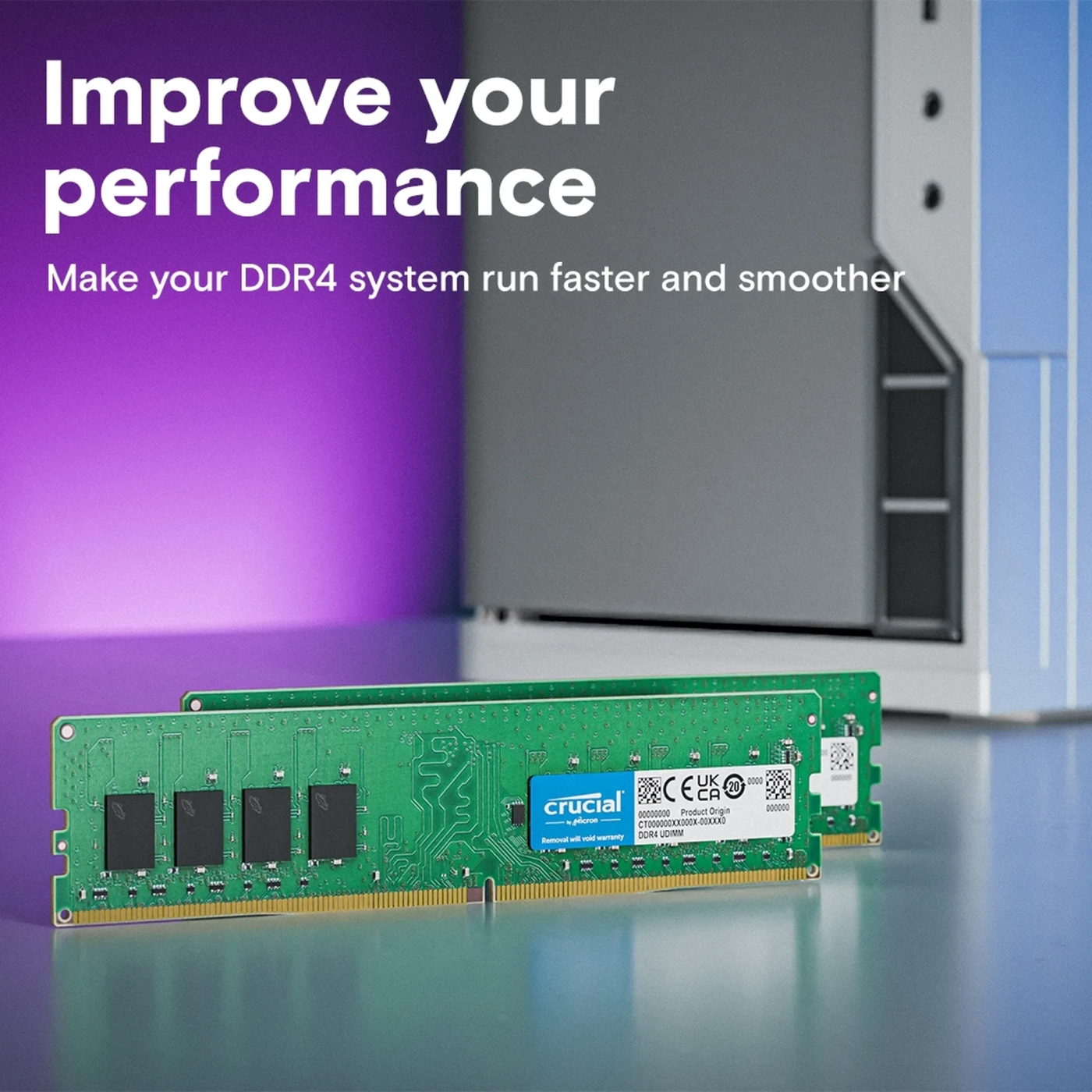 Купить Модуль памяти Micron Crucial DDR4-2666 4GB (CT4G4DFS8266) - фото 2