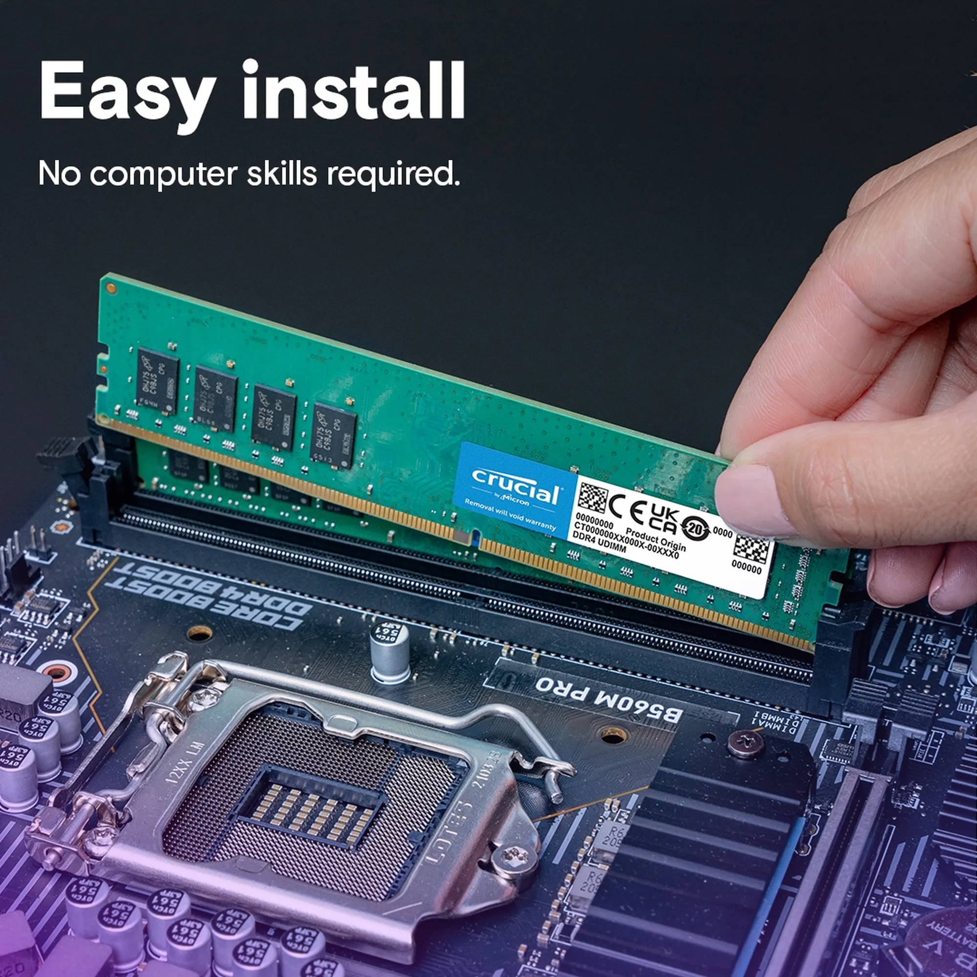 Купить Модуль памяти Micron Crucial DDR4-2666 4GB (CT4G4DFS8266) - фото 4