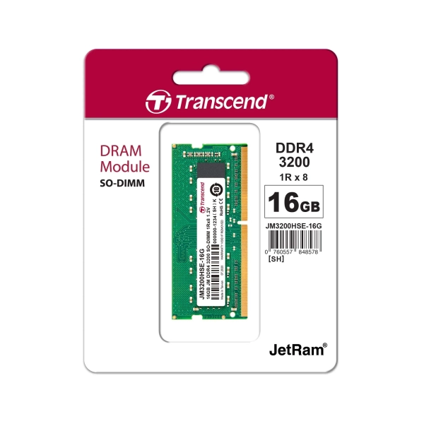 Купить Модуль памяти Transcend JetRam DDR4-3200 16GB SODIMM (JM3200HSE-16G) - фото 3