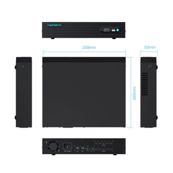 Купить ДБЖ Marsriva DC UPS для роутерів KP7 10xDC+Gigabit PoE OUT, 9V/12V 100W 24000mAh (76.8Wh) LiFePo4 (KP7_MARSRIVA) - фото 3