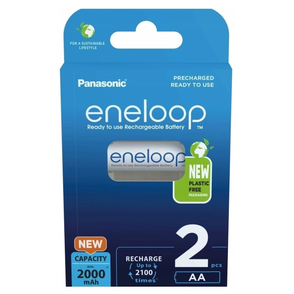 Купити Акумулятор Panasonic Eneloop NI-MH AA 2000 мАг, 2 шт. (BK-3MCDE/2BE) - фото 3