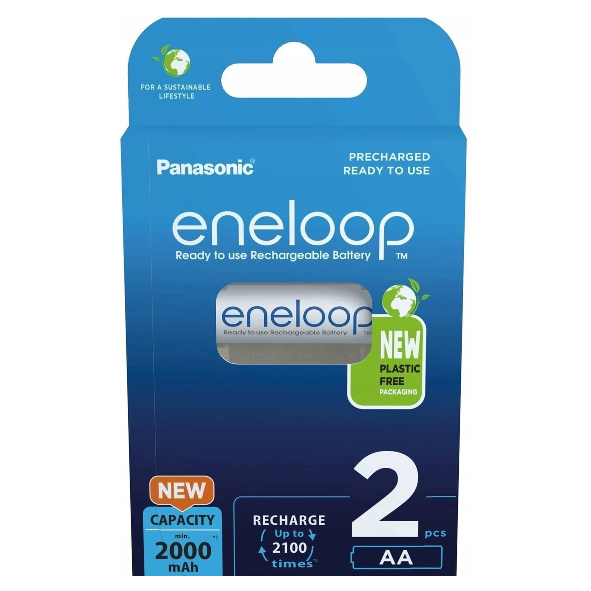 Купити Акумулятор Panasonic Eneloop NI-MH AA 2000 мАг, 2 шт. (BK-3MCDE/2BE) - фото 3