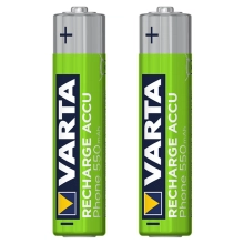 Купити Акумулятор VARTA NI-MH Phone AAA 550 мАг, 2 шт. (58397101402) - фото 2