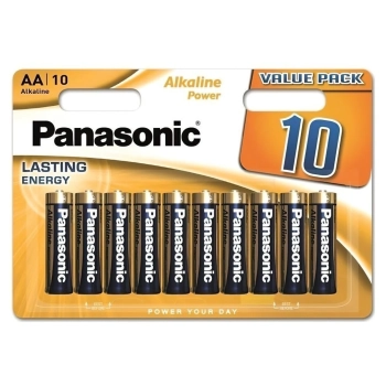 Купить Батарейка Panasonic ALKALINE POWER AA BLI 10 (LR6REB/10BW) - фото 1