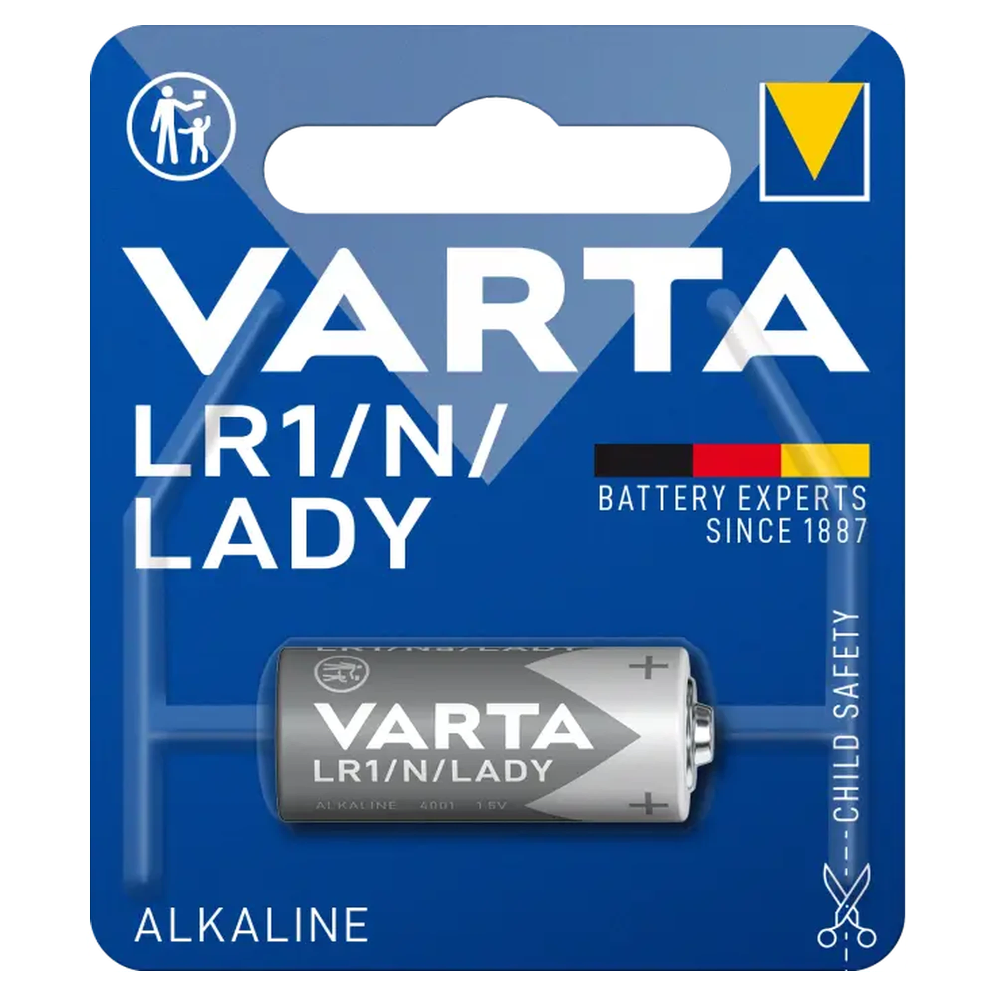 Купить Батарейка VARTA ALKALINE LR1(910А, MN9100), 1 шт. (04001101401) - фото 1