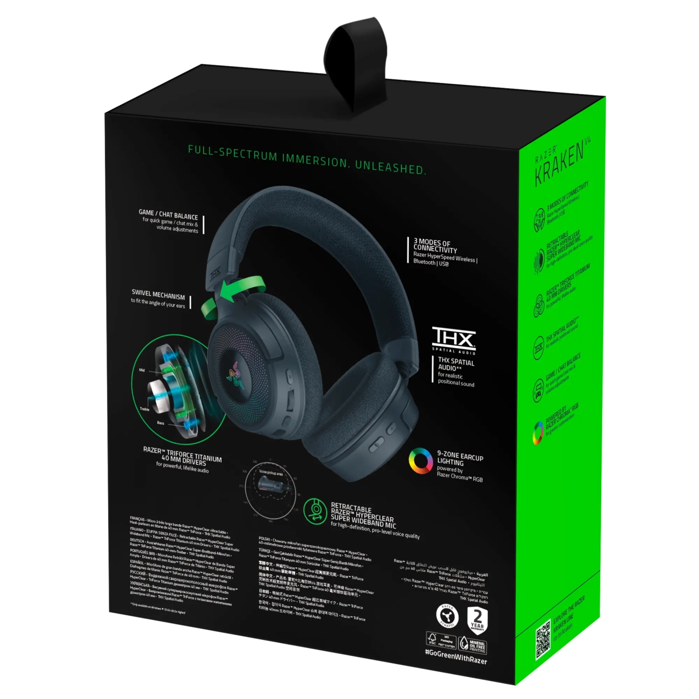 Купити Нвушники RAZER Kraken V4 (RZ04-05170100-R3M1) - фото 11