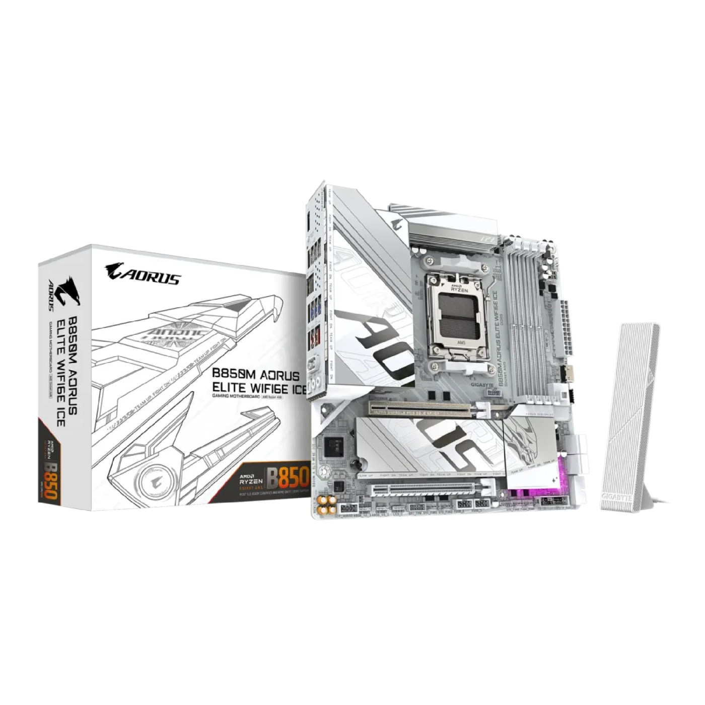 Купити Материнська плата GIGABYTE B850M A ELT WF6E ICE - фото 6