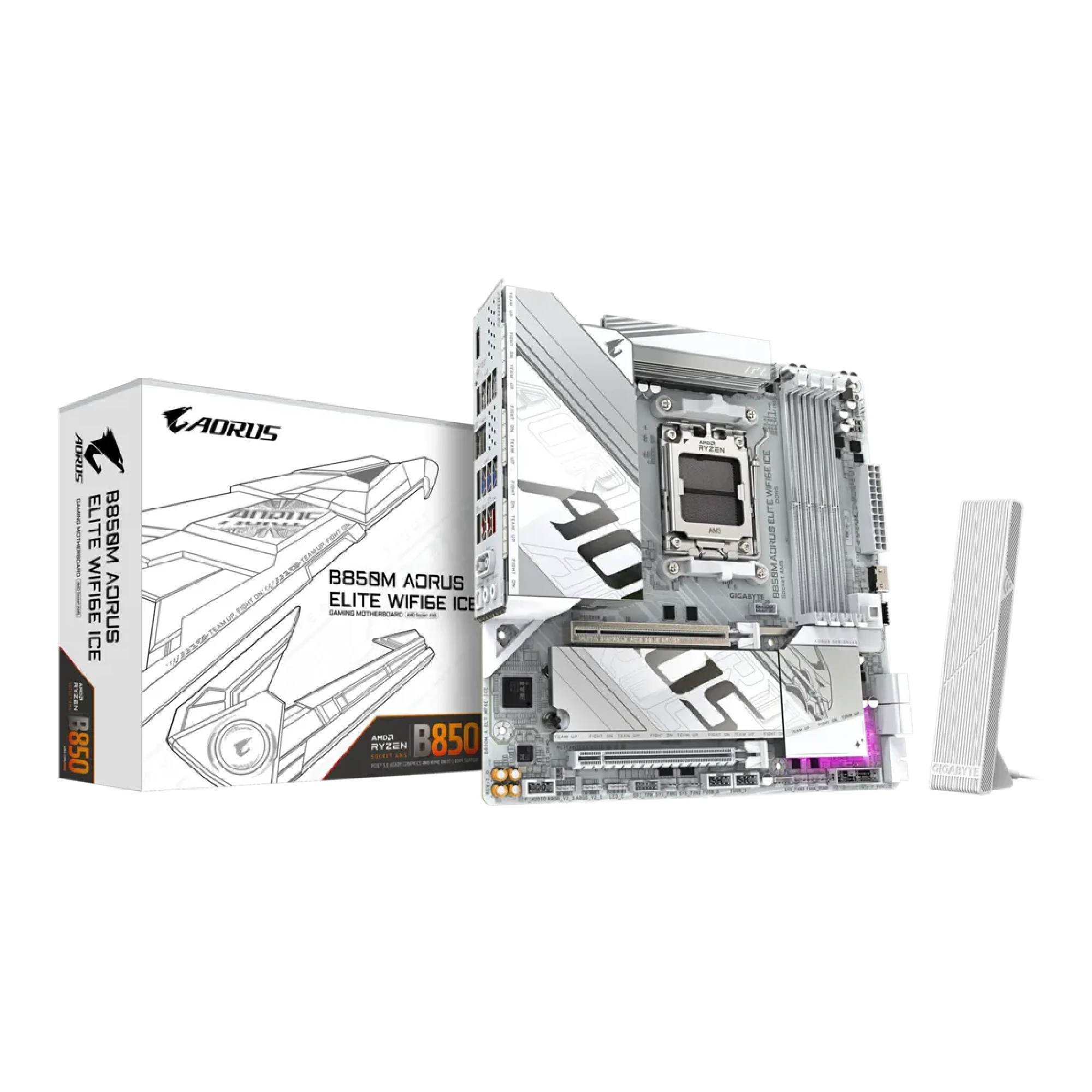 Купити Материнська плата GIGABYTE B850M A ELT WF6E ICE - фото 6