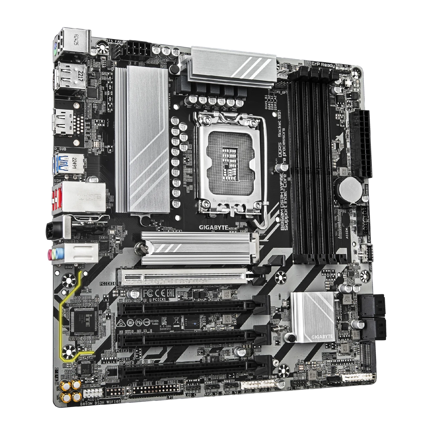 Купити Материнська плата GIGABYTE B860M DS3H WIFI6E - фото 1