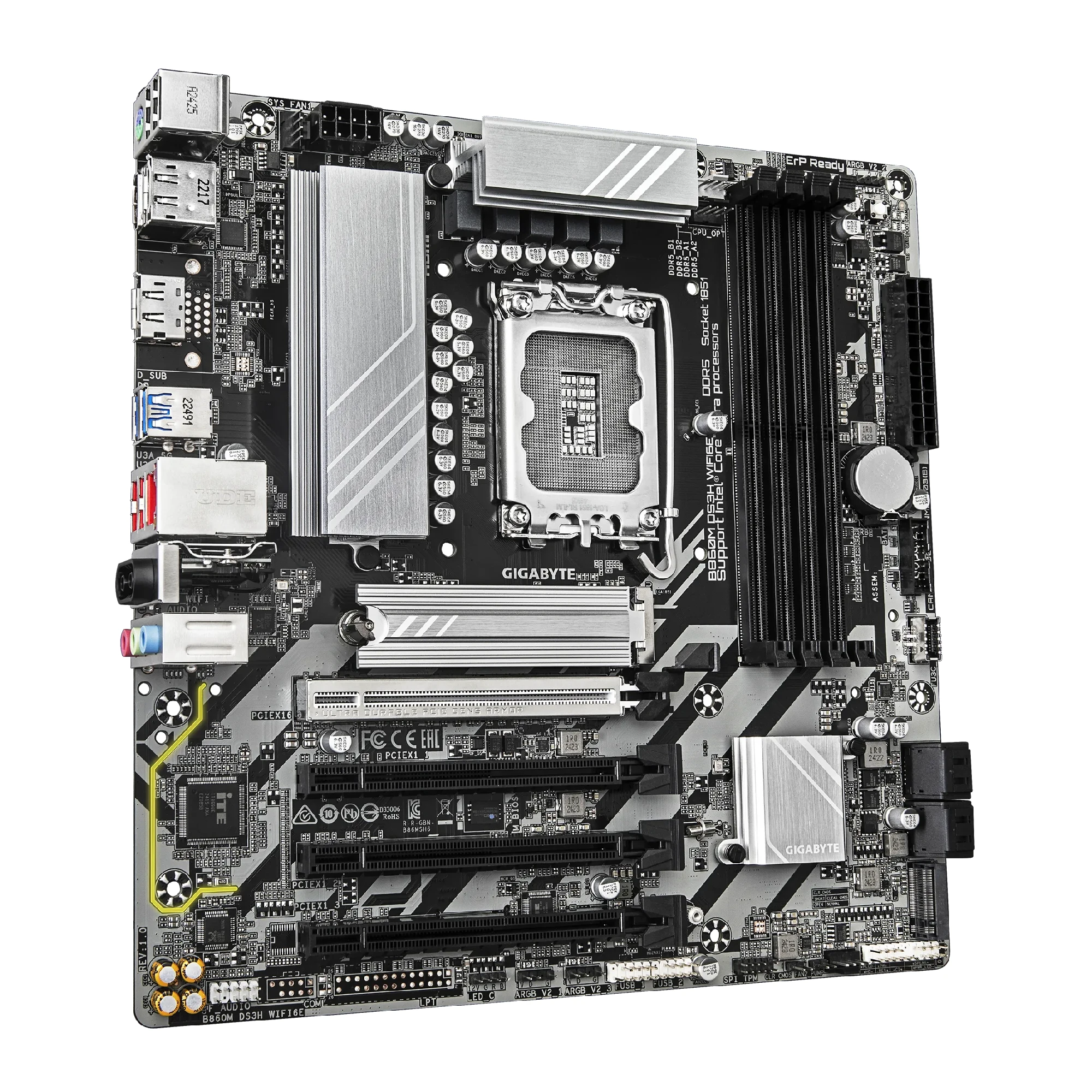 Купити Материнська плата GIGABYTE B860M DS3H WIFI6E - фото 1