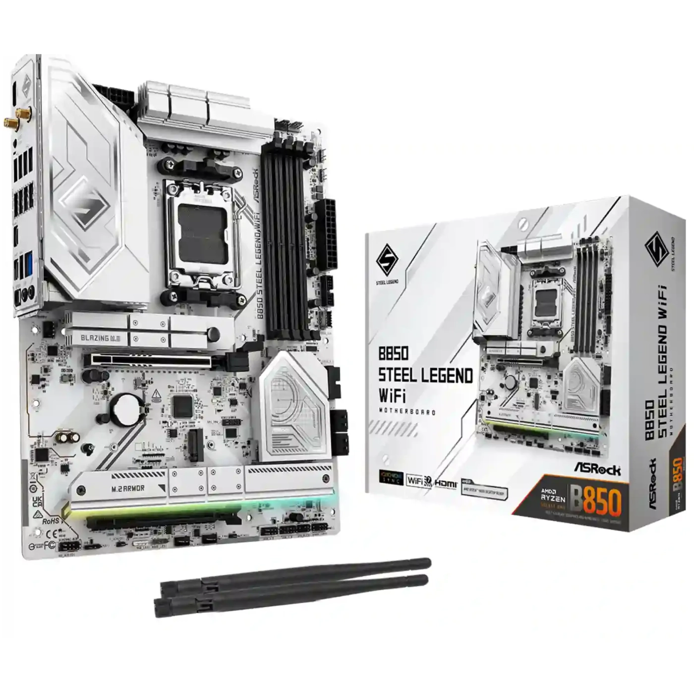 Купити Материнська плата ASRock B850 STEEL LEGEND WIFI - фото 1