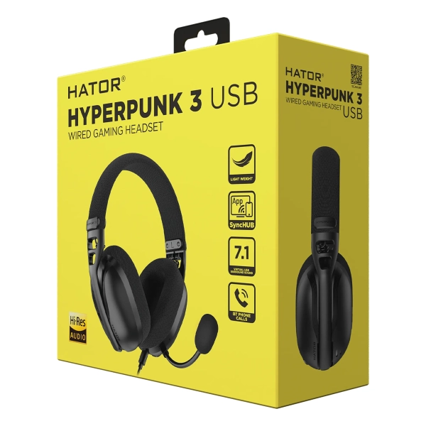 Купить Наушники HATOR HYPERPUNK 3 Hi-Res USB (ESH10) black - фото 6