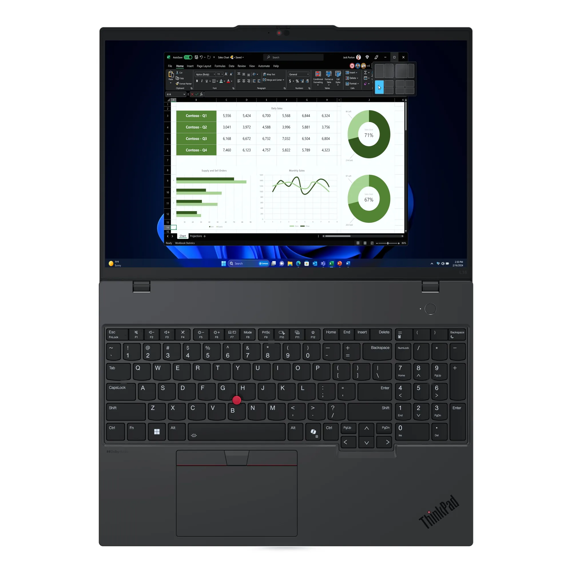 Купити Ноутбук Lenovo ThinkPad L16 G1 (21L7000WRA) - фото 8