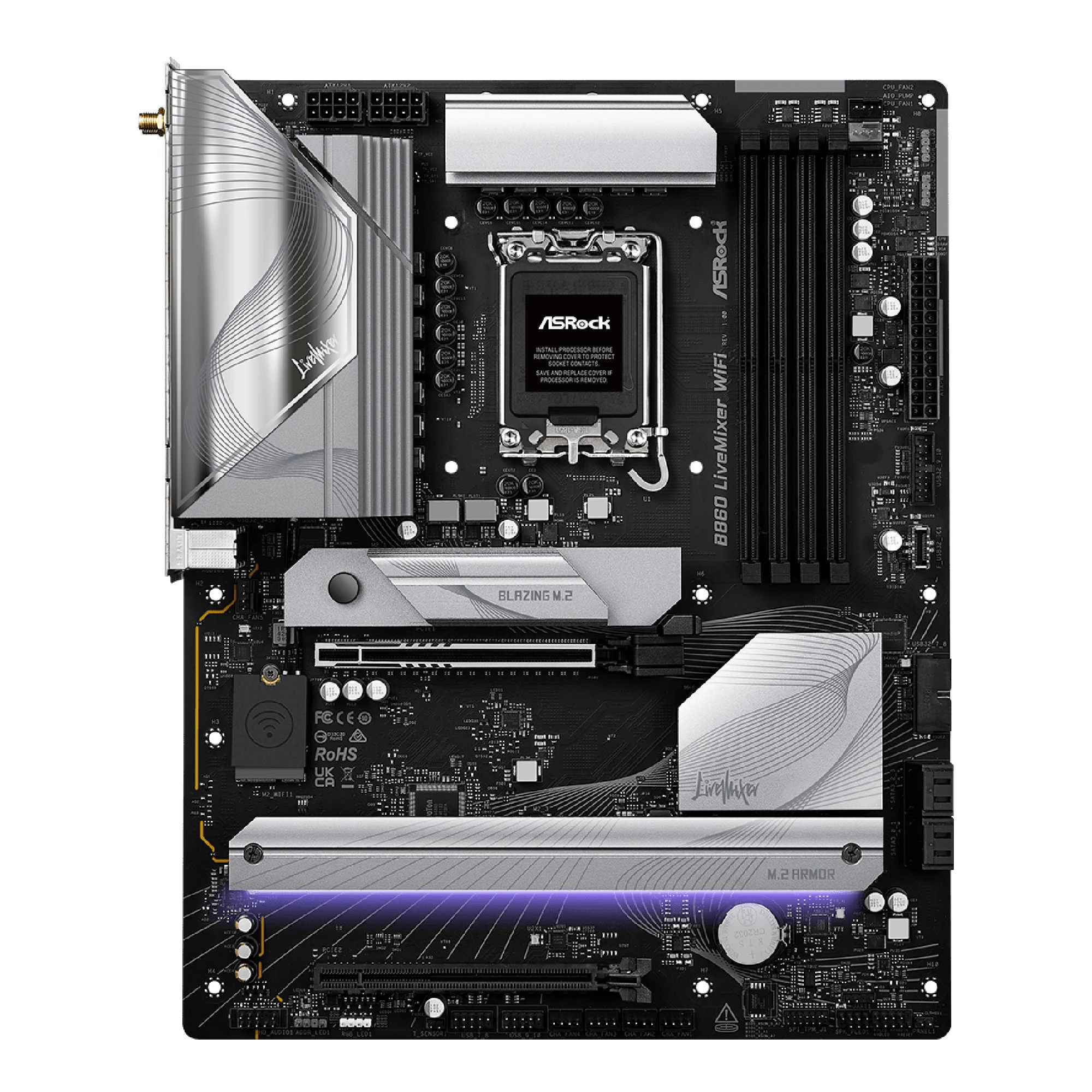 Купити Материнська плата ASRock B860 LiveMixer WiFi - фото 2