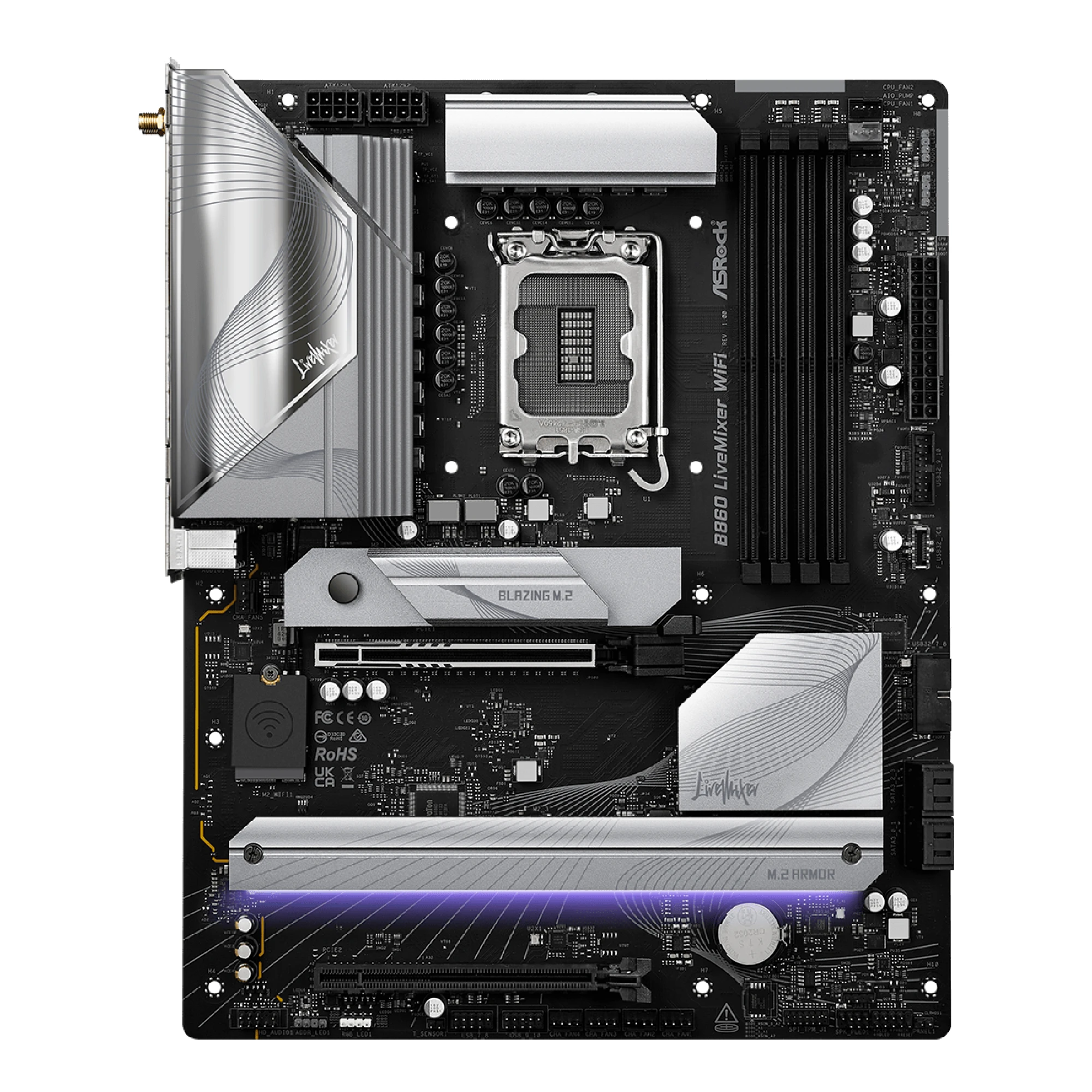 Купити Материнська плата ASRock B860 LiveMixer WiFi - фото 3