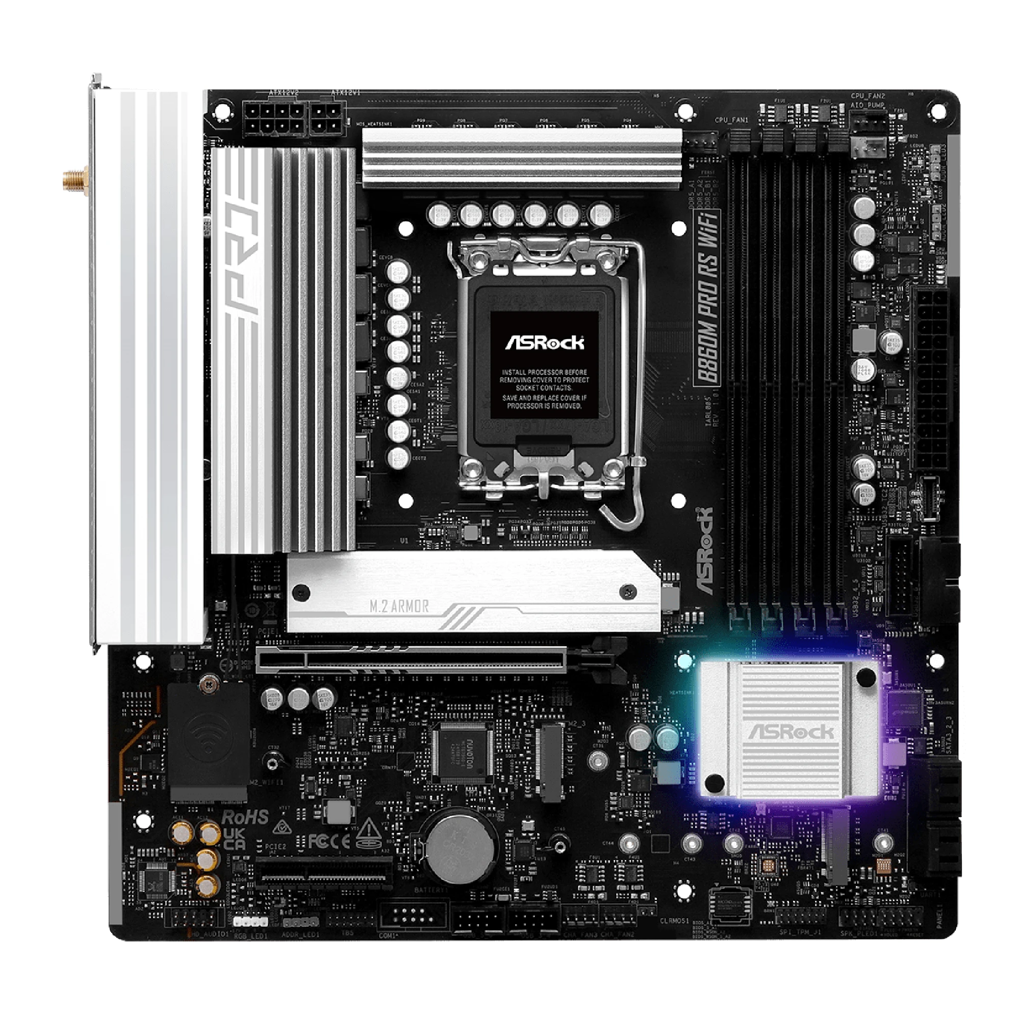 Купити Материнська плата ASRock B860M Pro RS WiFi - фото 2