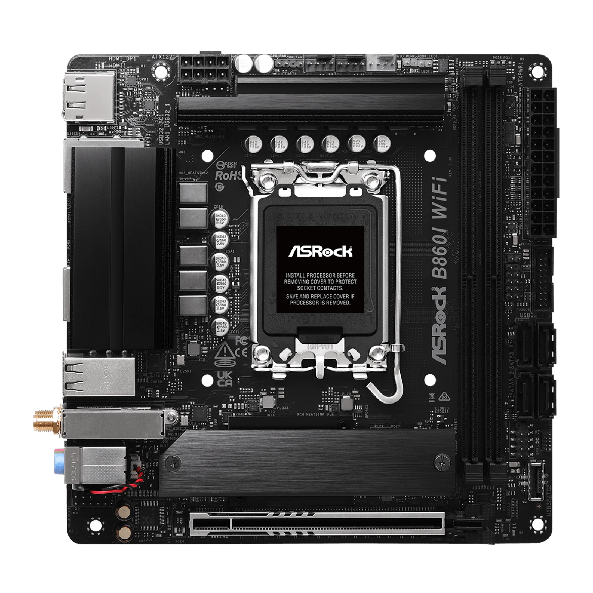 Купити Материнська плата ASRock B860I WIFI - фото 2