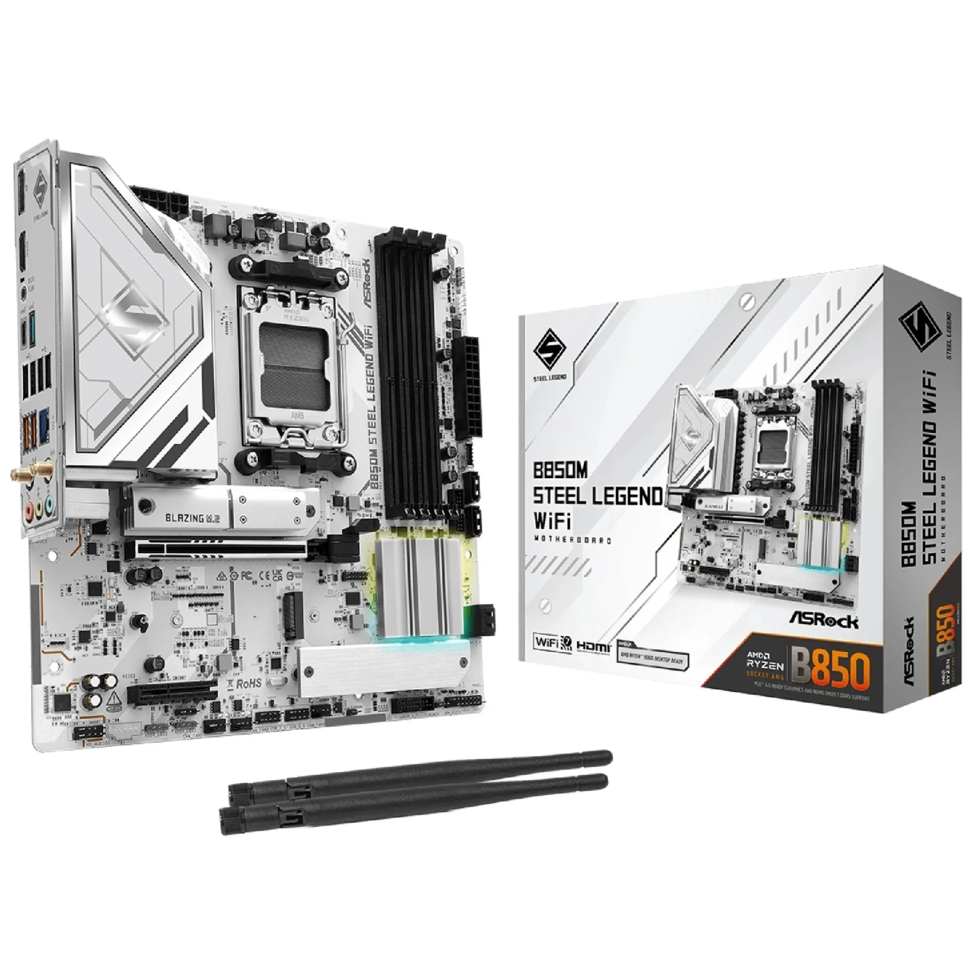 Купить Материнская плата ASRock B850M Steel Legend WiFi - фото 1