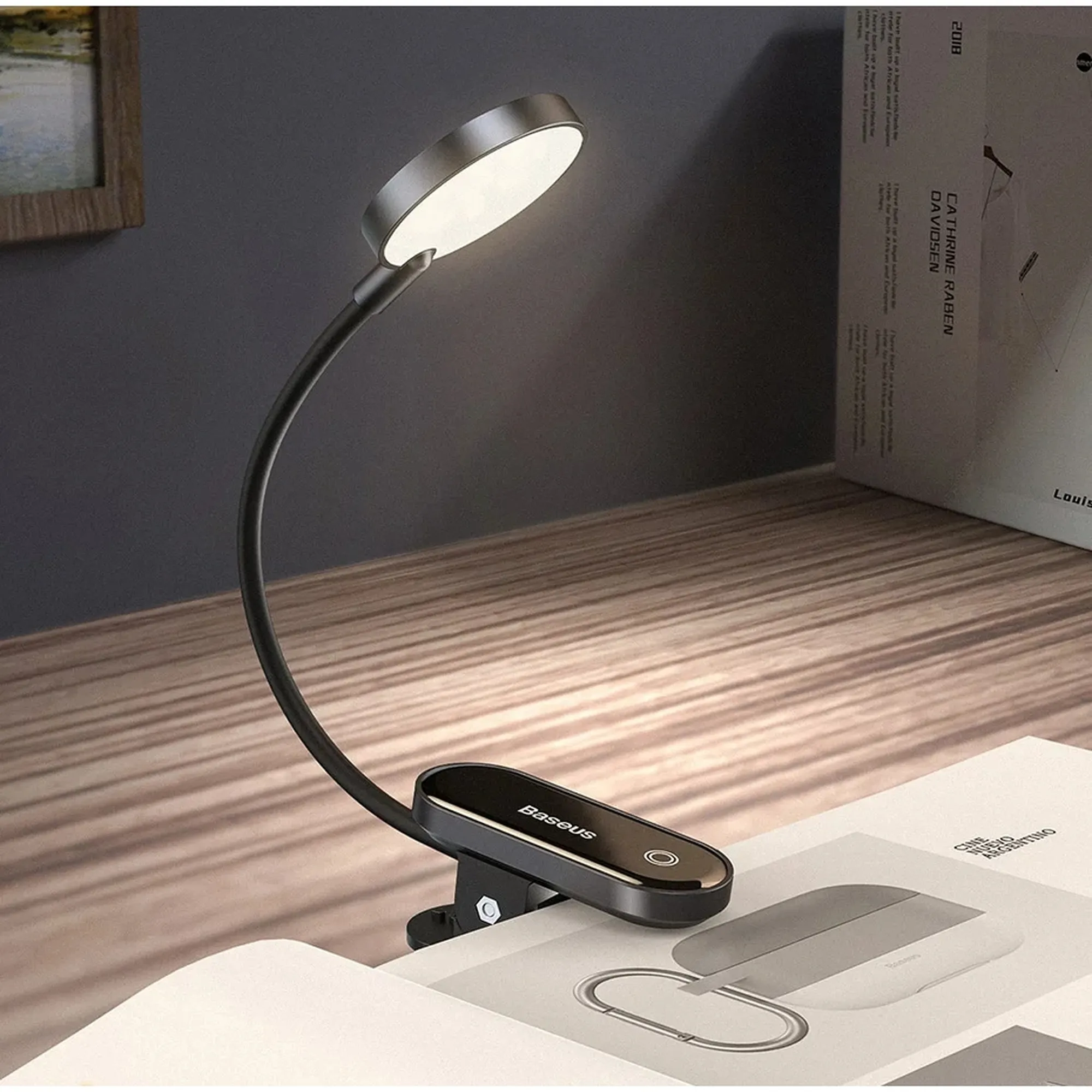 Купить Настольная лампа Baseus Comfort Reading Mini Clip (DGRAD-0G) - фото 5