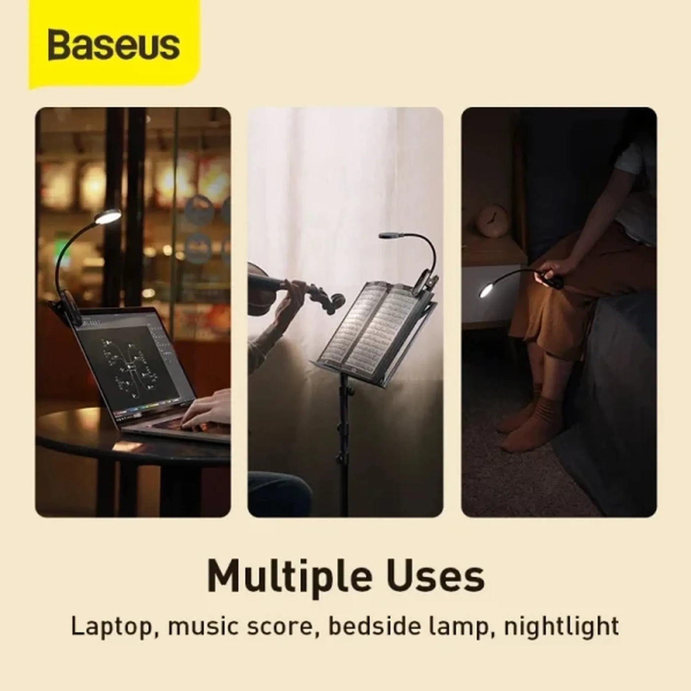 Купить Настольная лампа Baseus Comfort Reading Mini Clip (DGRAD-0G) - фото 10