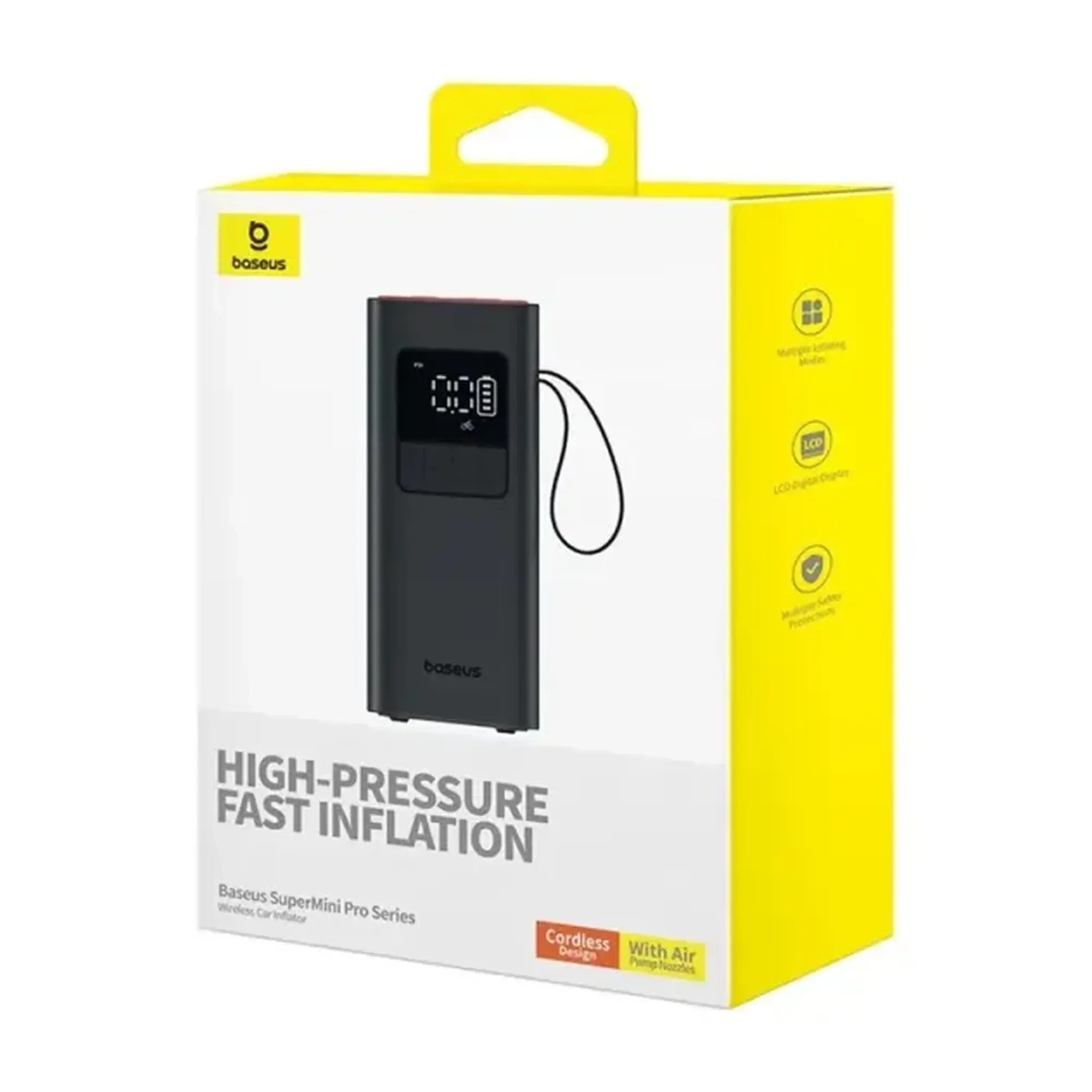 Купити Автомобільний компресор Baseus Super Mini Pro Series Wireless Car Inflator (C11159300111-00) - фото 5