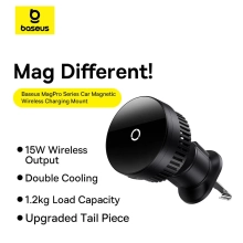 Купить Автодержатель Baseus MagPro Series Magnetic Wireless Charging Car Mount Air Vent Version (C40164100121-00) - фото 7
